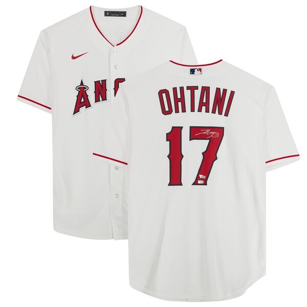 Shohei Ohtani Los Angeles Angels Fanatics Authentic Autographed White Nike Replica Jersey
