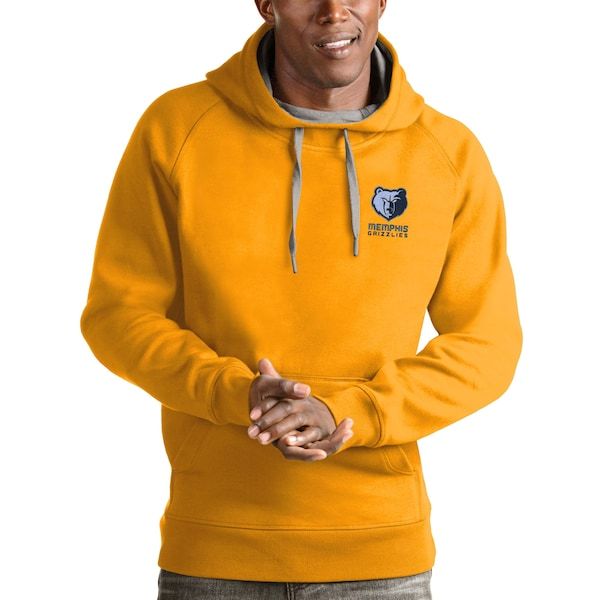 Memphis Grizzlies Antigua Victory Pullover Hoodie - Gold