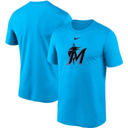 Miami Marlins Nike Team Large Logo Legend Performance T-Shirt - Blue
