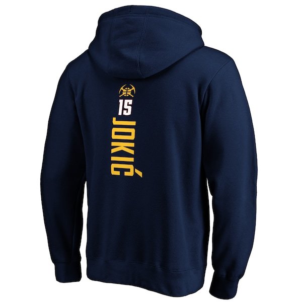 Nikola Jokic Denver Nuggets Fanatics Branded Playmaker Name & Number Pullover Hoodie - Navy