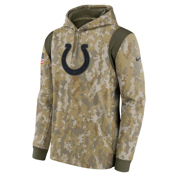 Indianapolis Colts Nike 2021 Salute To Service Therma Performance Pullover Hoodie - Camo