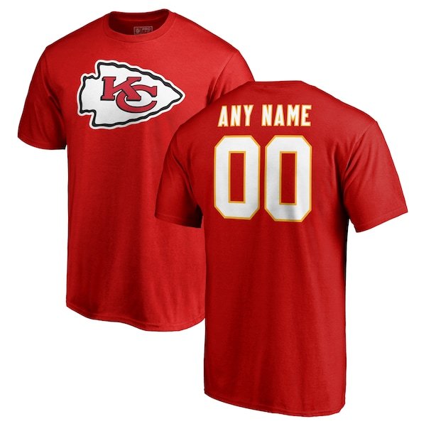 Kansas City Chiefs Fanatics Branded Personalized Icon Name & Number T-Shirt - Red