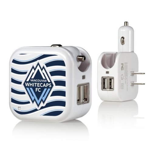 Vancouver Whitecaps FC Striped 2-In-1 USB Charger