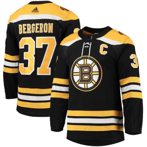Patrice Bergeron Boston Bruins adidas Home Captain Patch Primegreen Authentic Pro Player Jersey - Black