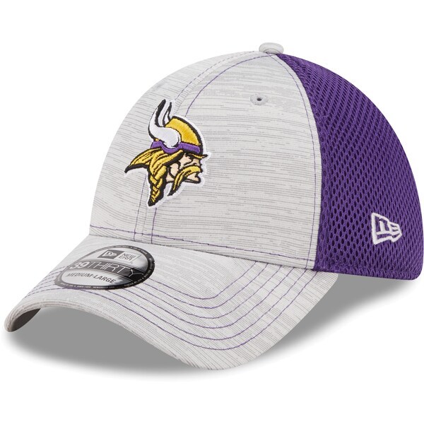 Minnesota Vikings New Era Prime 39THIRTY Flex Hat - Gray/Purple