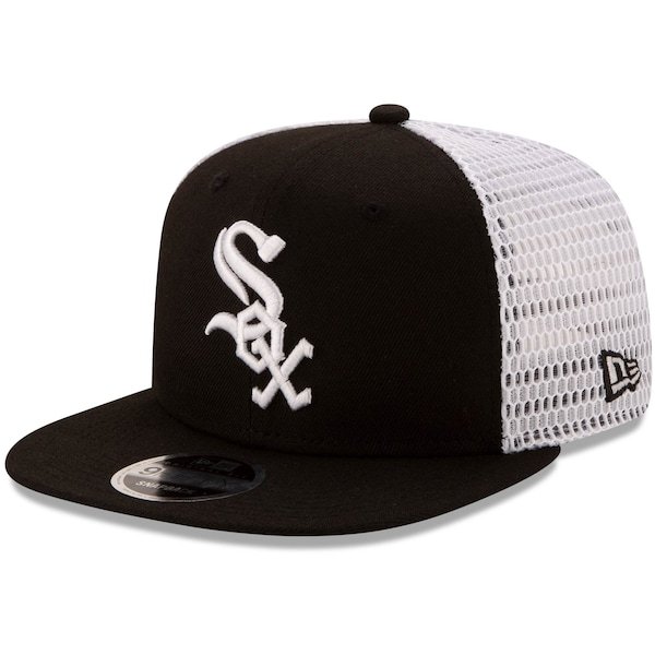 Chicago White Sox New Era Mesh Fresh 9FIFTY Snapback Hat - Black