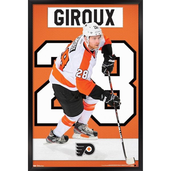 Claude Giroux Philadelphia Flyers 35.75'' x 24.25'' Framed Team Player Poster
