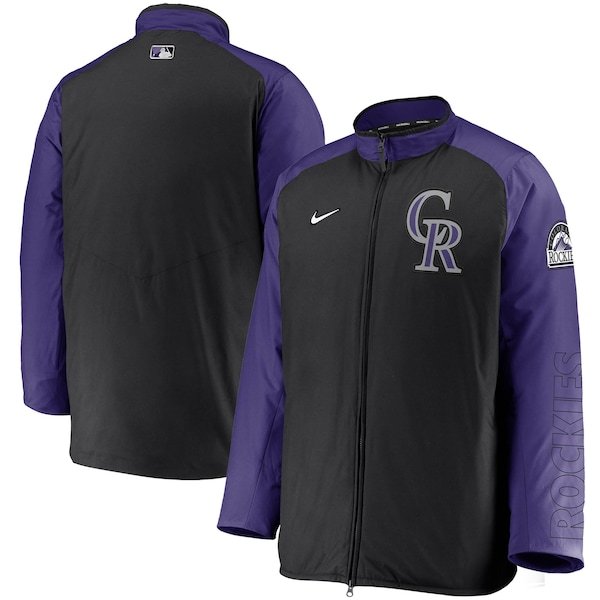 Colorado Rockies Nike Authentic Collection Dugout Full-Zip Jacket - Black