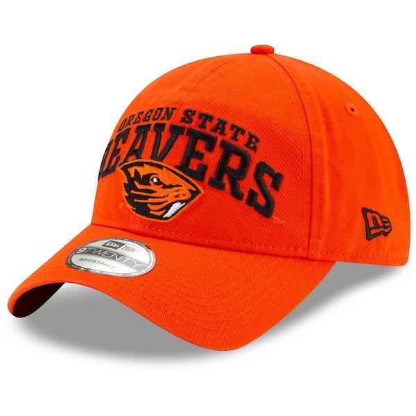 Oregon State Beavers New Era Arch Over Logo 9TWENTY Adjustable Hat - Orange