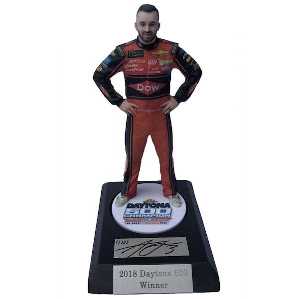 Austin Dillon 2018 Daytona 500 NASCAR Champion 9" 3D Printed Figurine