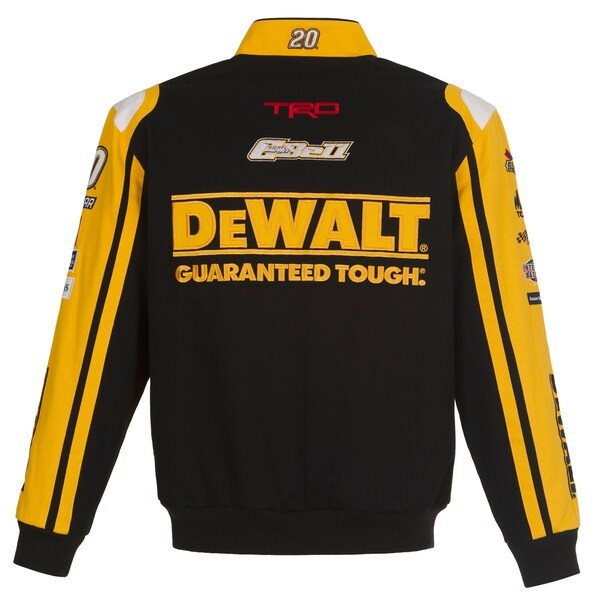 Christopher Bell JH Design DeWalt Twill Uniform Full-Snap Jacket - Black/Yellow