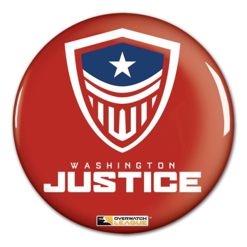 Washington Justice WinCraft Team Logo 3" Button Pin