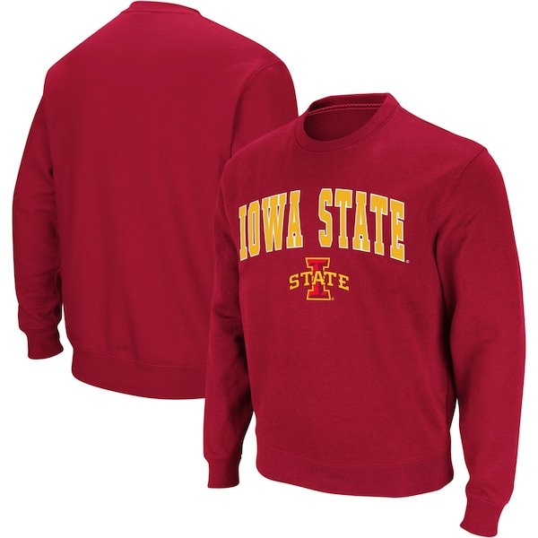 Iowa State Cyclones Colosseum Arch & Logo Crew Neck Sweatshirt - Cardinal