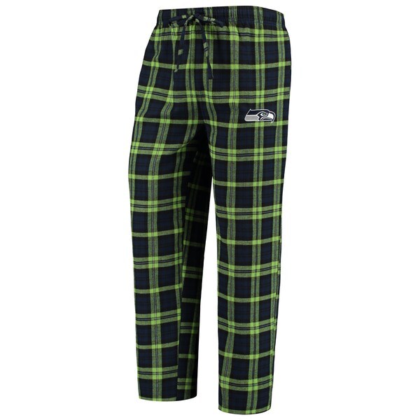 Seattle Seahawks Concepts Sport Lodge T-Shirt & Pants Set - College Navy/Neon Green