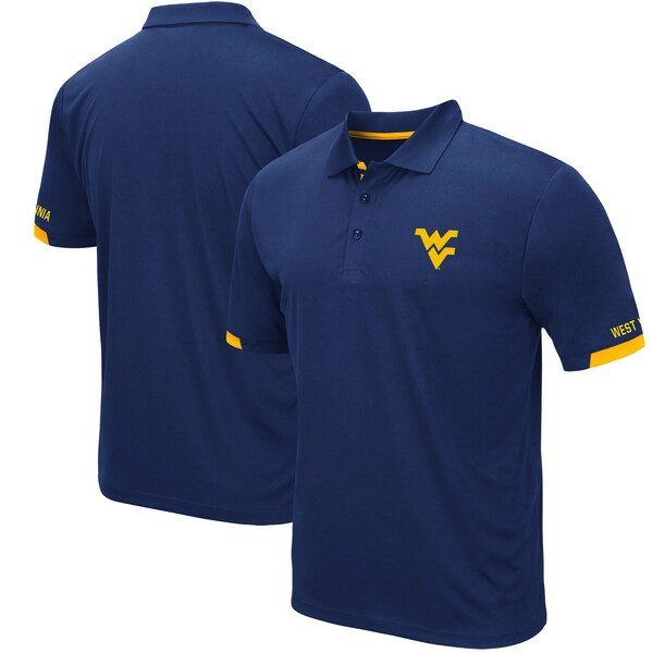 West Virginia Mountaineers Colosseum Logo Santry Polo - Navy