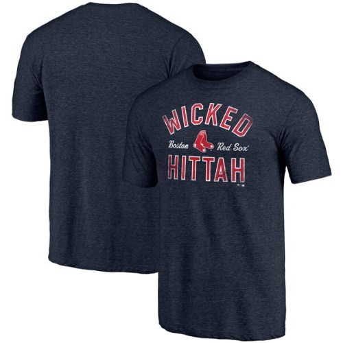 Boston Red Sox Fanatics Branded Hometown Fire Tri-Blend T-Shirt - Navy