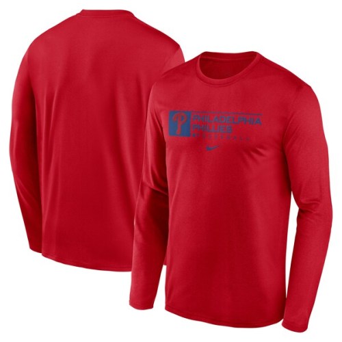 Philadelphia Phillies Nike Authentic Collection Performance Long Sleeve T-Shirt - Red