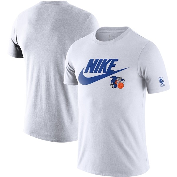 New York Knicks Nike 2021/22 Classic Edition Hardwood Classics Essential Futura T-Shirt - White
