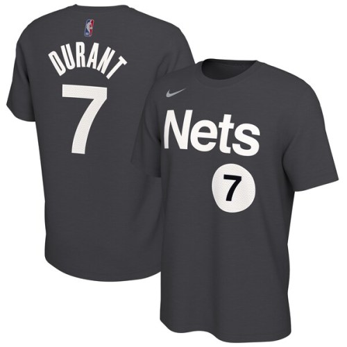 Kevin Durant Brooklyn Nets Nike 2020/21 Earned Edition Name & Number T-Shirt - Black