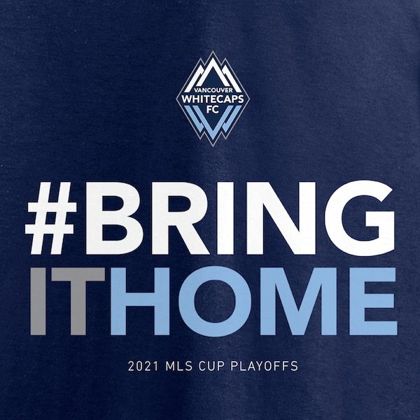 Vancouver Whitecaps FC Fanatics Branded 2021 MLS Cup Playoffs Bound Statement T-Shirt - Navy