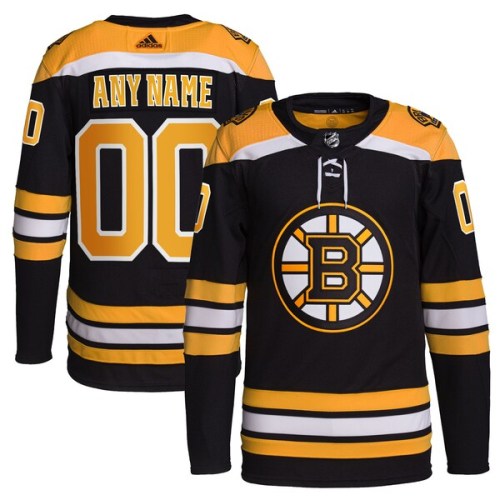 Boston Bruins adidas Home Primegreen Authentic Pro Custom Jersey - Black