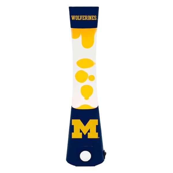 Michigan Wolverines Magma Lamp with Bluetooth Speaker