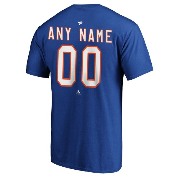 New York Islanders Fanatics Branded Authentic Personalized T-Shirt - Royal