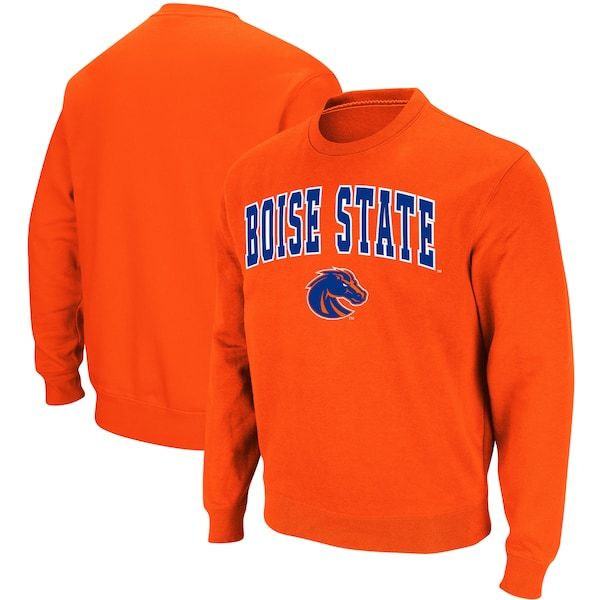 Boise State Broncos Colosseum Arch & Logo Tackle Twill Pullover Sweatshirt - Orange