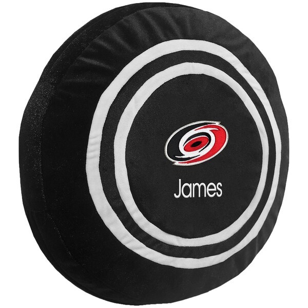Carolina Hurricanes Personalized Plush Hockey Puck - Black