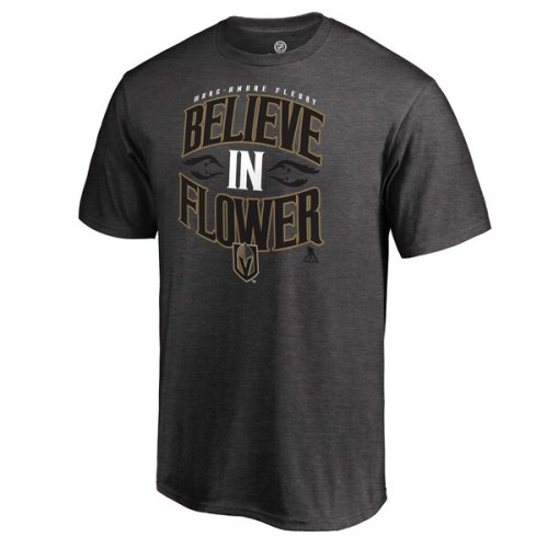 Marc-Andre Fleury Vegas Golden Knights Fanatics Branded Hometown Collection Believe in Flower T-Shirt - Heather Gray