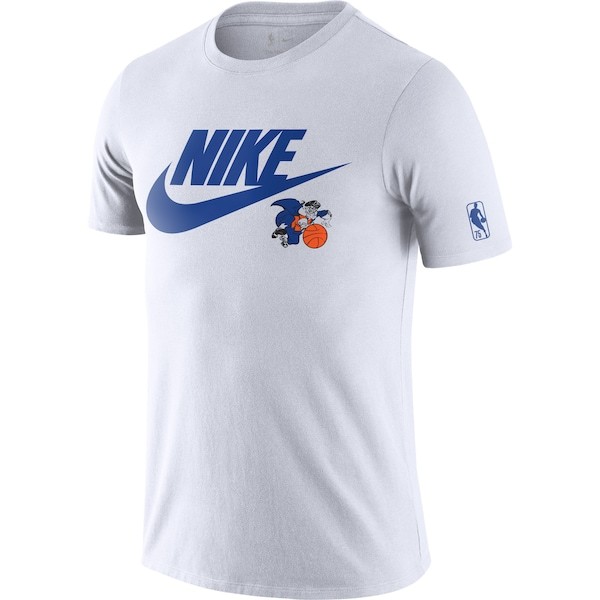 New York Knicks Nike 2021/22 Classic Edition Hardwood Classics Essential Futura T-Shirt - White