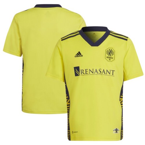 Nashville SC adidas Youth 2022 The Homecoming Kit Replica Blank Jersey - Yellow