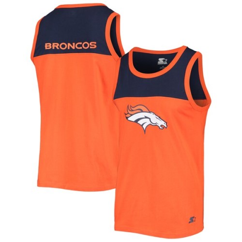 Denver Broncos Starter Team Touchdown Fashion Tank Top - Orange/Navy