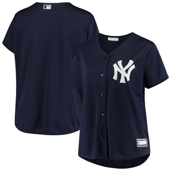 New York Yankees Women's Plus Size Alternate Replica Team Jersey - Navy
