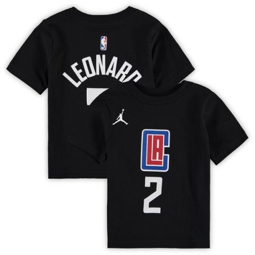 Kawhi Leonard LA Clippers Jordan Brand Toddler Statement Edition Name & Number T-Shirt - Black
