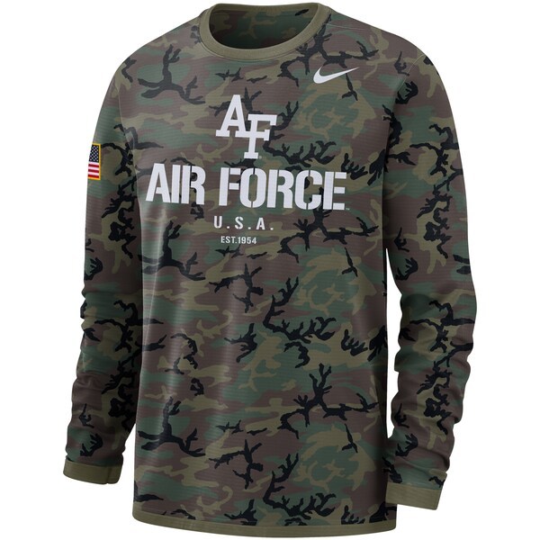 Air Force Falcons Nike Military Appreciation Performance Long Sleeve T-Shirt - Camo