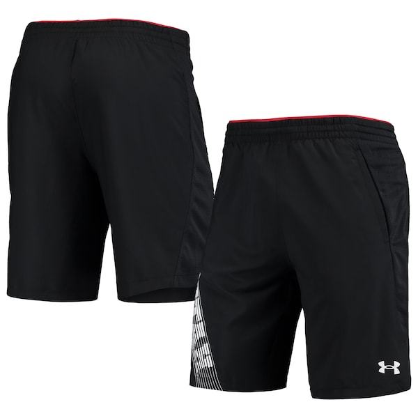 Utah Utes Under Armour 2021 Sideline Woven Shorts - Black