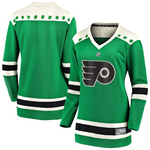 Philadelphia Flyers Fanatics Branded Women's 2021 St. Patrick's Day Breakaway Jersey - Green