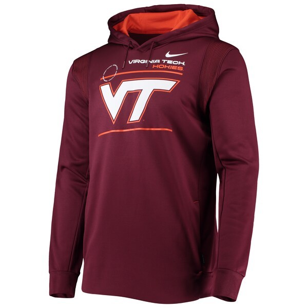 Virginia Tech Hokies Nike 2021 Team Sideline Performance Pullover Hoodie - Maroon