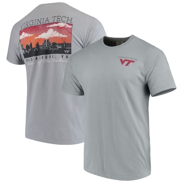 Virginia Tech Hokies Team Comfort Colors Campus Scenery T-Shirt - Gray