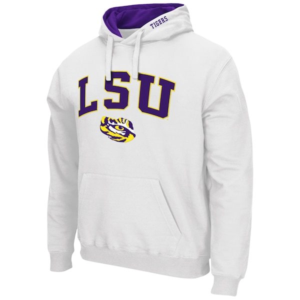 LSU Tigers Colosseum Arch & Logo 3.0 Pullover Hoodie - White