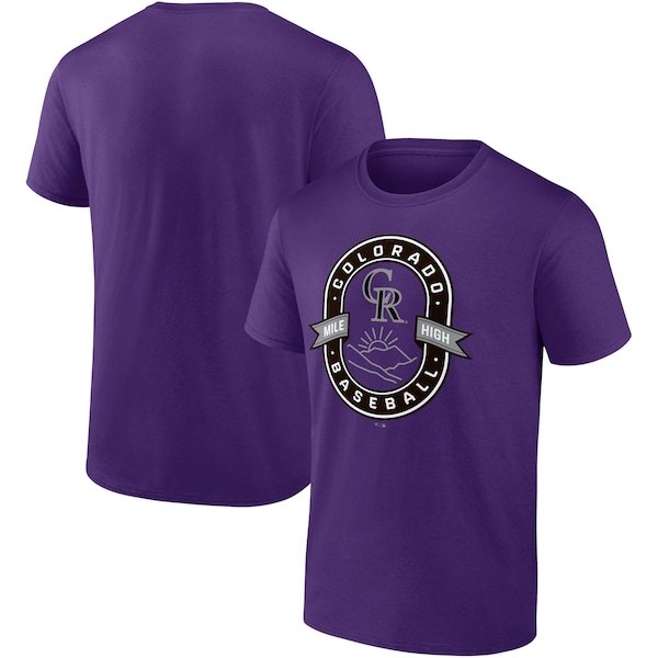 Colorado Rockies Fanatics Branded Iconic Glory Bound T-Shirt - Purple