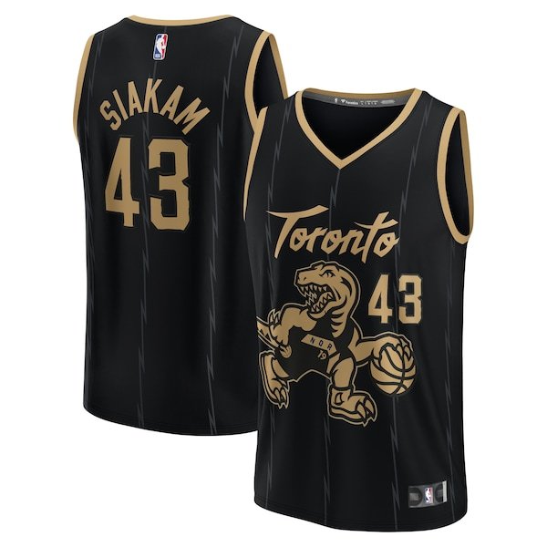 Pascal Siakam Toronto Raptors Fanatics Branded 2021/22 Fast Break Replica Jersey - City Edition - Black