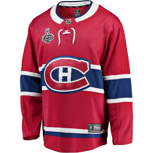 Montreal Canadiens Fanatics Branded Home 2021 Stanley Cup Final Bound Breakaway Jersey - Red