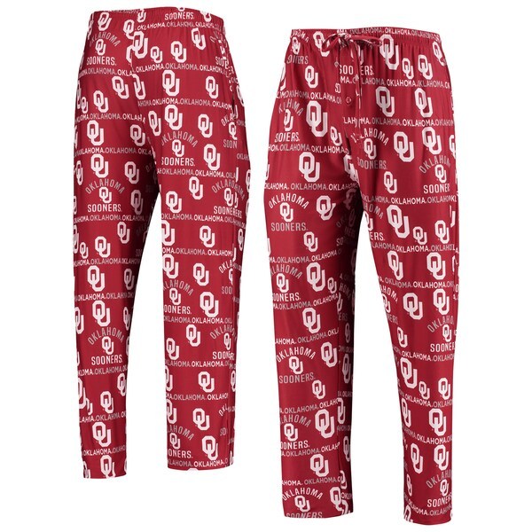 Oklahoma Sooners Concepts Sport Flagship Allover Print Sleep Pants - Crimson