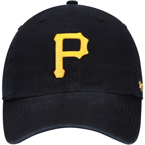 Pittsburgh Pirates '47 Youth Team Logo Clean Up Adjustable Hat - Black