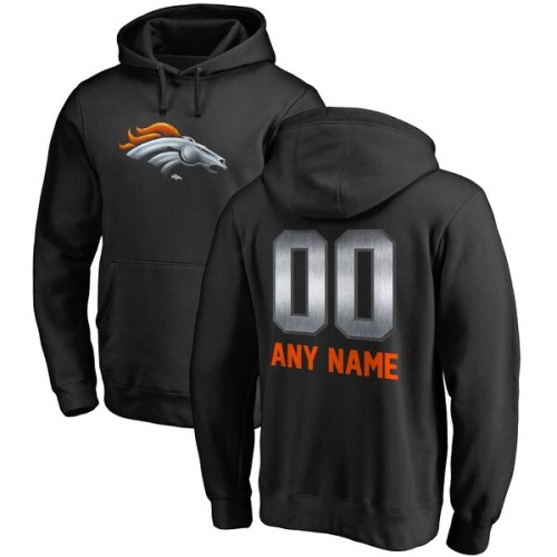 Denver Broncos NFL Pro Line by Fanatics Branded Personalized Midnight Mascot Pullover Hoodie - Black