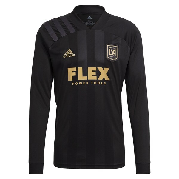 LAFC adidas 2021 Primary Replica Long Sleeve Custom Jersey - Black