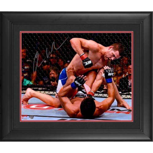 Chris Weidman Ultimate Fighting Championship Fanatics Authentic Framed Autographed 16'' x 20'' Horizontal Against Machida Photograph