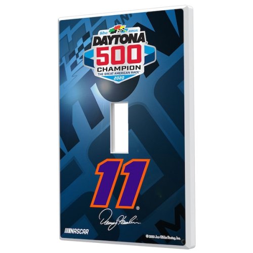 Denny Hamlin 2020 Daytona 500 Champion Single Toggle Lightswitch Plate